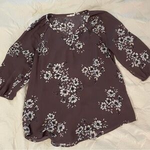 Maurices Dark Floral Blouse